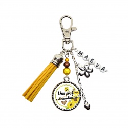 Porte clés "Une prof extraordinaire" personnalisable