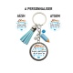 Porte clés Super maîtresse, Atsem, Aesh à personnaliser