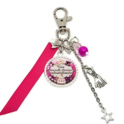 Porte clés ou bijou de sac "Une demoiselle d'honneur extraordinaire"
