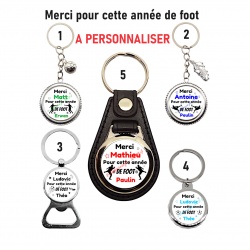 Porte clés, Décapsuleur Merci pour cette année de Foot personnalisable
