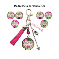 Porte clés maîtresse personnalisable 7 modèles au choix