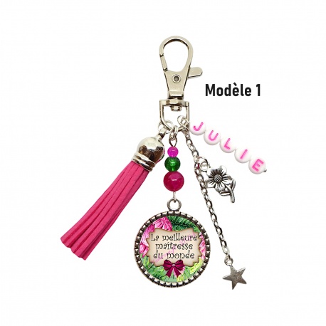 Porte clés maîtresse personnalisable 7 modèles au choix
