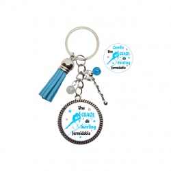 Porte clés Une coach de twirling formidable personnalisable