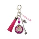 Porte clés ou bijou de sac "Pour une chouette Orthophoniste" personnalisable
