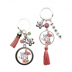 Porte clés Super AESH personnalisable ou non au prénom de votre choix