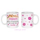 Mug orthophoniste personnalisable fond blanc ou fond rose