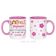 Mug orthophoniste personnalisable fond blanc ou fond rose