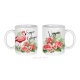 Mug  personnalisable Super collègue ou autre thème flamand rose