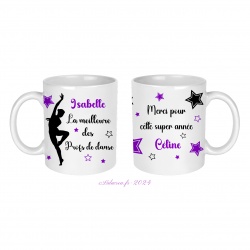 Mug La meilleure des profs de danse, merci pour cette super année personnalisable