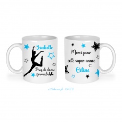 Mug Prof de danse formidable, merci pour cette super année personnalisable
