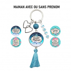 Porte clés maman personnalisable ou non au prénom de votre choix