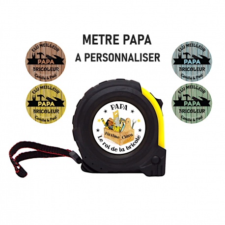 Mètre ruban Pour un papa bricoleur à personnaliser