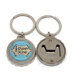 Porte clés décapsuleur "Super kiné"