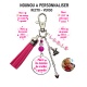 Porte clés nounou personnalisé RECTO VERSO