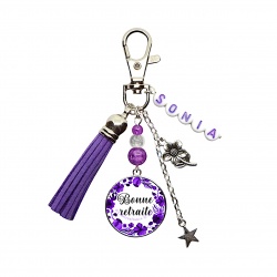 Porte clés "Bonne retraite" personnalisable