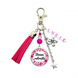 Porte clés "Bonne retraite" personnalisable