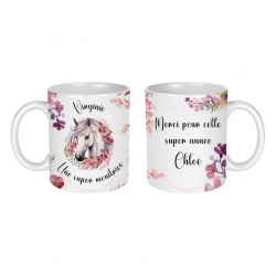 Mug Une super monitrice merci pour cette année, personnalisable