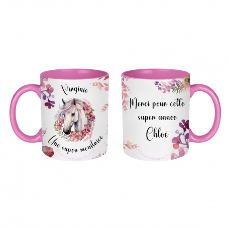Mug Une super monitrice merci pour cette année, personnalisable