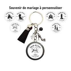 Porte clés Souvenir Mariage à personnaliser