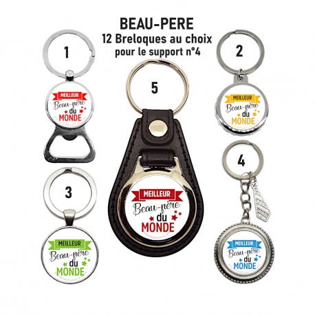 Porte clés, décapsuleur Meilleur beau-père du monde