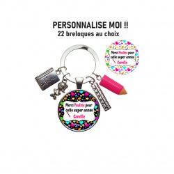 Porte clés maîtresse, atsem, aesh ou autre à personnaliser vous même