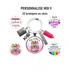 Porte clés maîtresse, atsem, aesh ou autre à personnaliser vous même