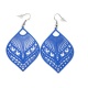 Boucles d'oreilles filigrane bleu