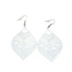 Boucles d'oreilles filigrane blanc
