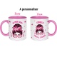 Mug céramique Octobre rose à personnaliser - recto verso