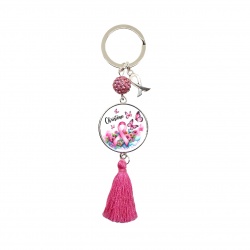 Porte clés octobre rose à personnaliser