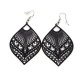 Boucles d'oreilles filigrane noir