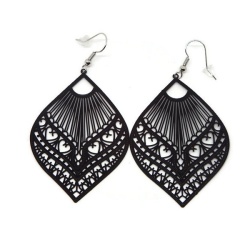 Boucles d'oreilles filigrane noir