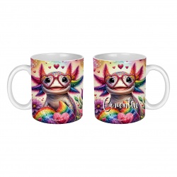 Mug  Axolotl personnalisable ou non au prénom de votre choix