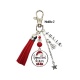 Porte clés ou bijou de sac Joyeux noël maman personnalisable recto-verso