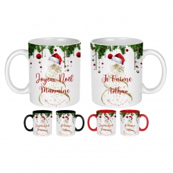 Mug  Joyeux Noël personnalisable au texte de votre choix