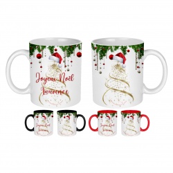 Mug  Joyeux Noël personnalisable au prénom de votre choix