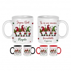 Mug  Joyeux Noël nounou au autre à personnaliser