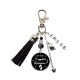 Porte clés ou bijou de sac "Et si je t'appelais marraine" personnalisable