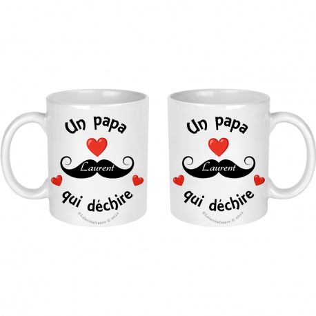 Mug papa personnalisable au prénom de votre choix