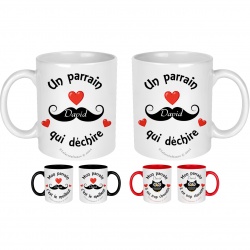 Mug parrain personnalisable au prénom de votre choix