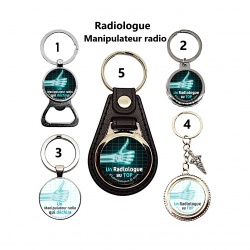 Porte clés radiologue, manipulateur radio, décapsuleur