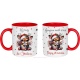 Mug enfant personnalisé thème animaux de noël