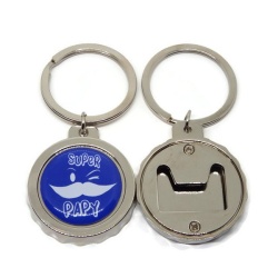 Porte clés décapsuleur "Super papy"
