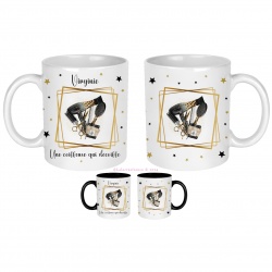 Mug coiffeuse qui décoiffe personnalisable