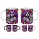 Mug femme gothique, tête de mort fleurie, Dia De Los Muertos