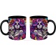 Mug femme gothique, tête de mort fleurie, Dia De Los Muertos