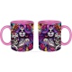 Mug femme gothique, tête de mort fleurie, Dia De Los Muertos