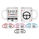 Mug moniteur/monitrice auto-école personnalisé au prénom de votre choix