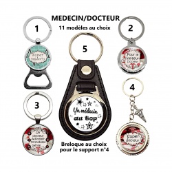 Porte clés, décapsuleur médecin, docteur