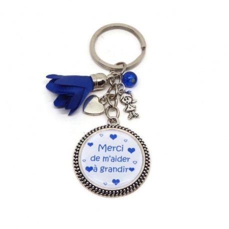 Porte clés "Merci de m'aider à grandir"